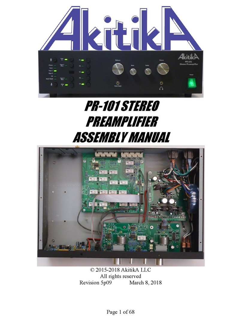 AkitikA PR-101 User manual AkitikA PR-101 User manual