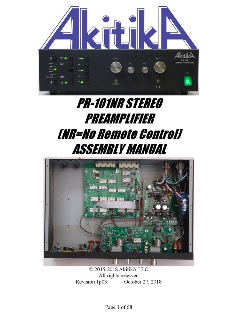 AkitikA PR-101NR User manual AkitikA PR-101NR User manual