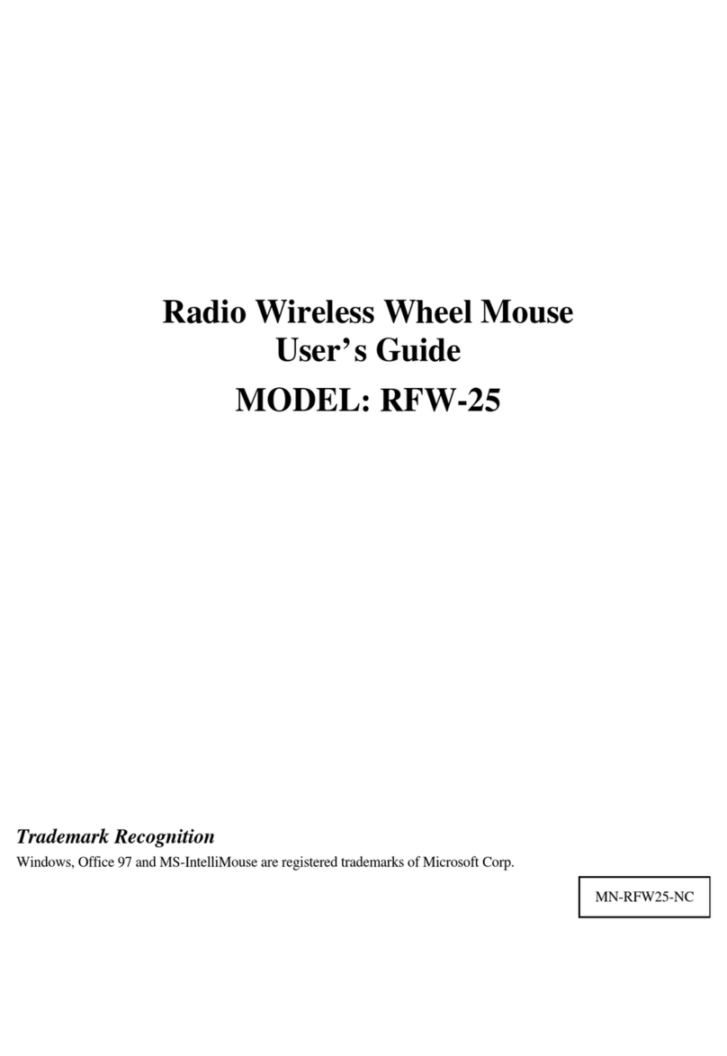 A4Tech RFW-25 User manual