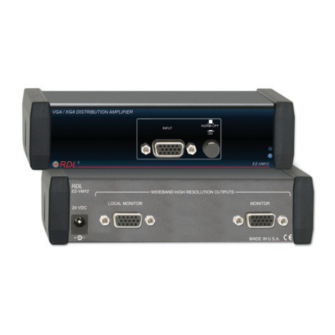 RDL EZ-VM12 Installation and operation manual