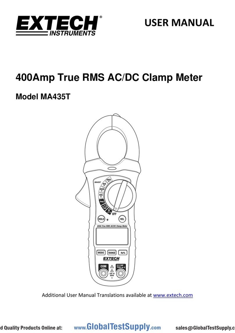 Extech Instruments MA435T-NIST User manual