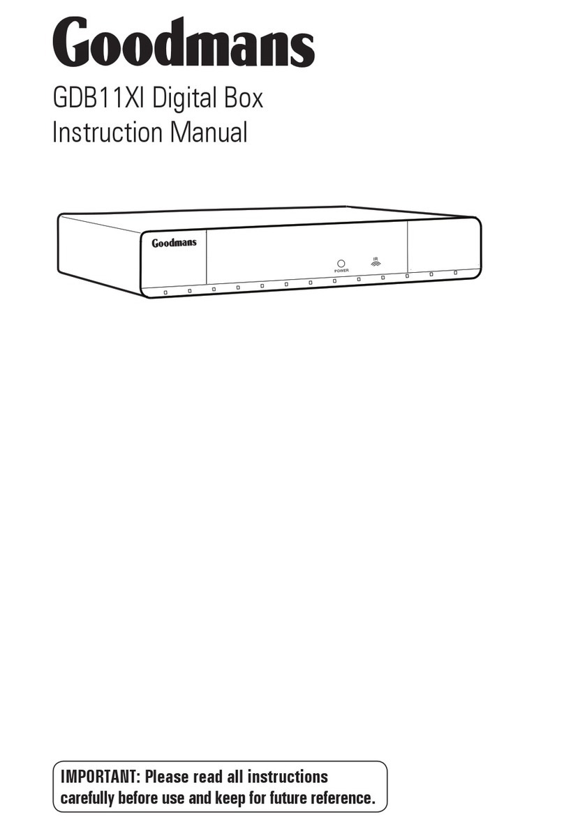 Goodmans GDB11XI instruction manual