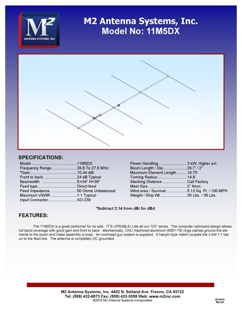 M2 Antenna Systems 11M5DX quick start guide