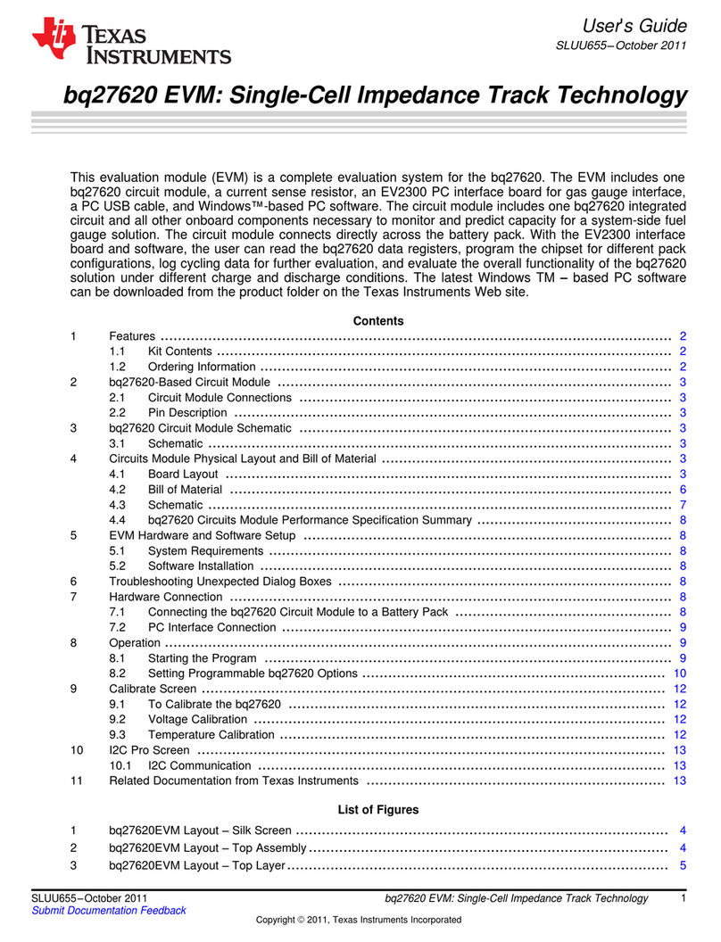 Texas Instruments BQ27620 User manual