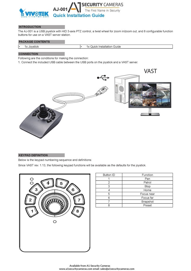 Vivotek AJ-001 Quick installation guide