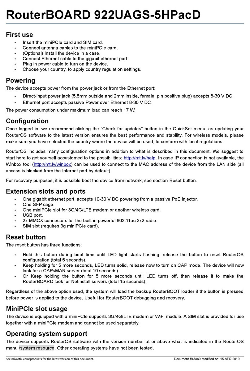 MikroTik 922UAGS-5HPacD manual