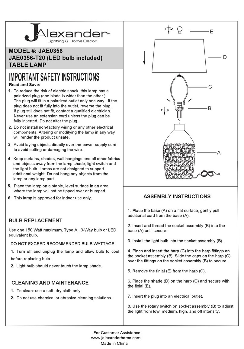 JALEXANDER JAE0356 User manual