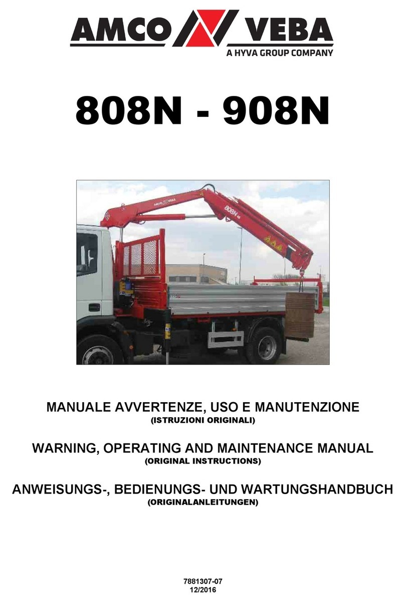 Amco Veba 808N WARNING, OPERATING AND MAINTENANCE MANUAL