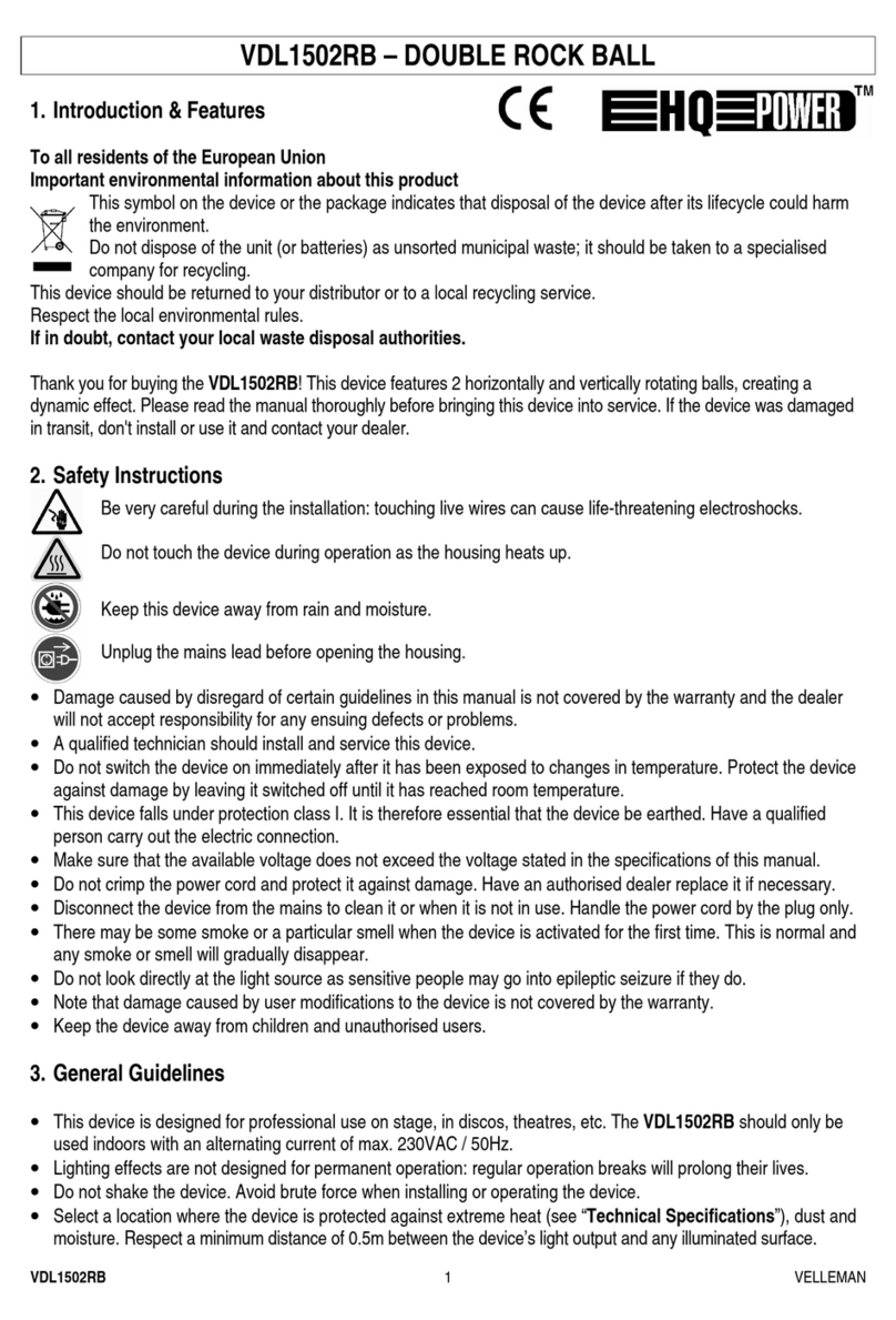 HQ Power VDL1502RB User manual