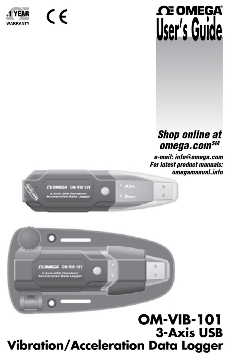 Omega OM-VIB-101 User manual Omega OM-VIB-101 User manual