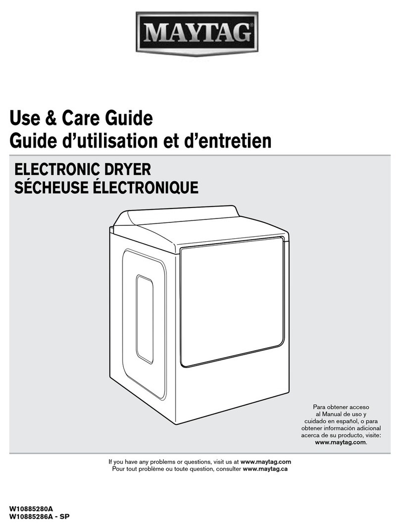 Maytag YMEDB955FW0 User manual