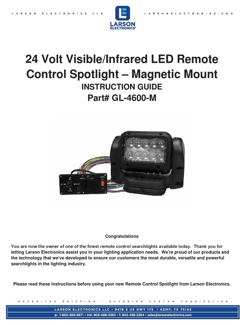Larson Electronics GL-4600 Instruction guide