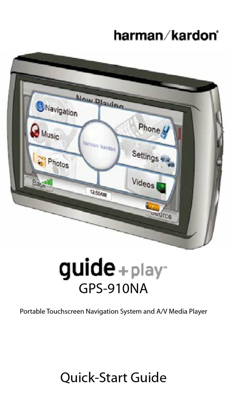 Harman Kardon guide+play GPS-910NA User manual