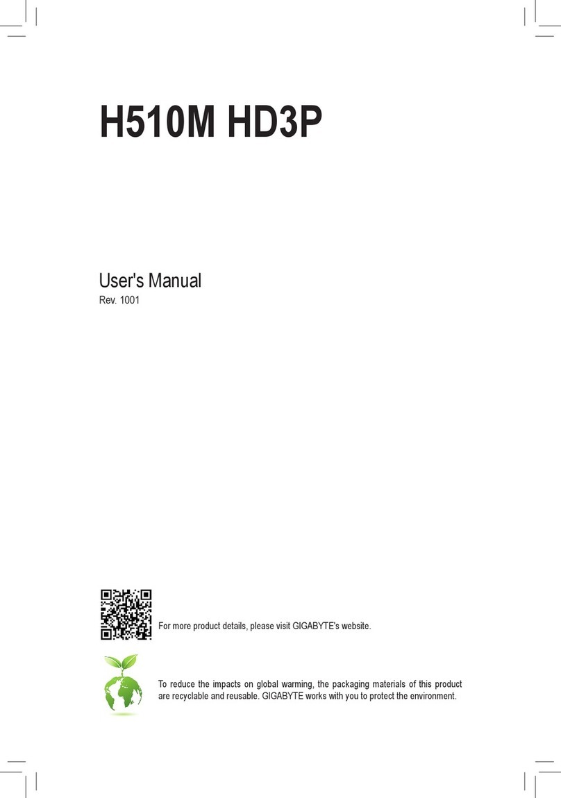 GIGA-BYTE TECHNOLOGY H510M HD3P user manual