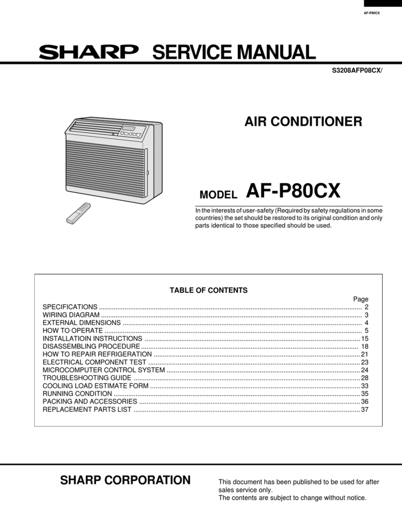 Sharp AF-P80CX User manual