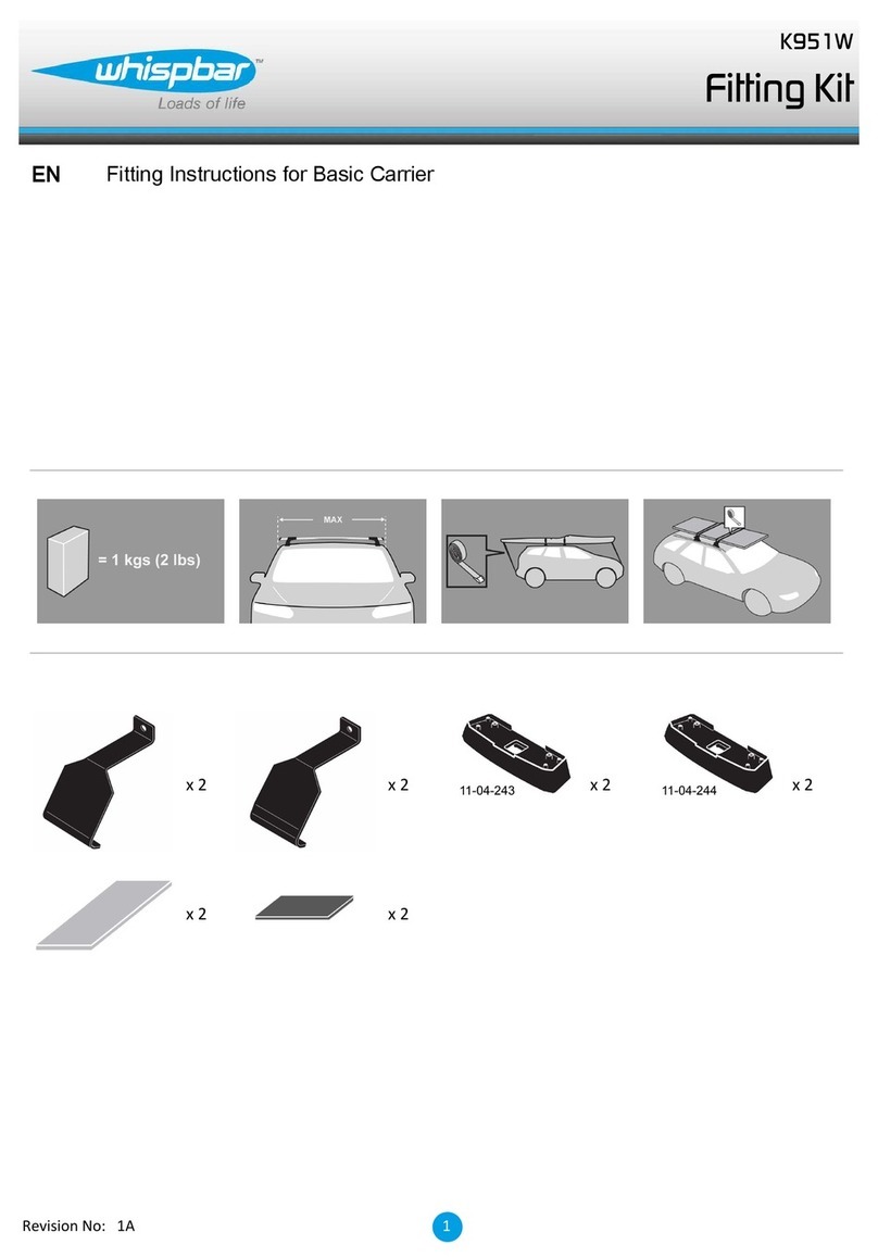 Whispbar K951W Operation and installation manual