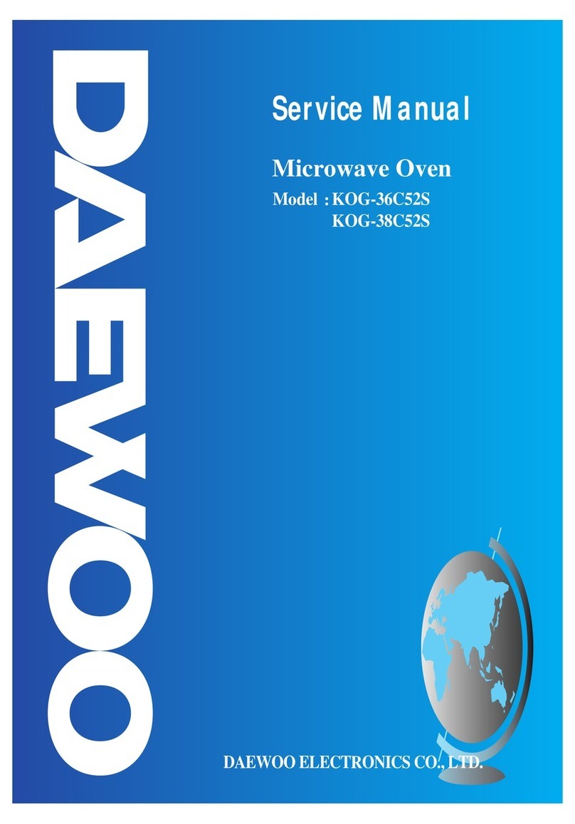 DAEWOO ELECTRONICS KOG-36C52S Service manual