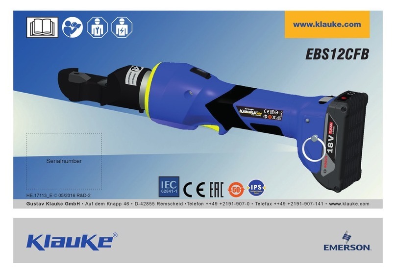 Emerson Klauke EBS12CFB User manual