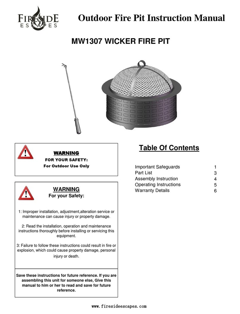 Fireside MW1307 instruction manual Fireside MW1307 instruction manual