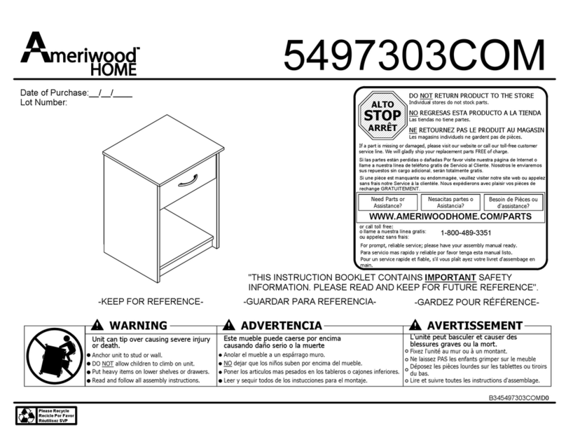 Ameriwood HOME 5497303COM Instruction booklet