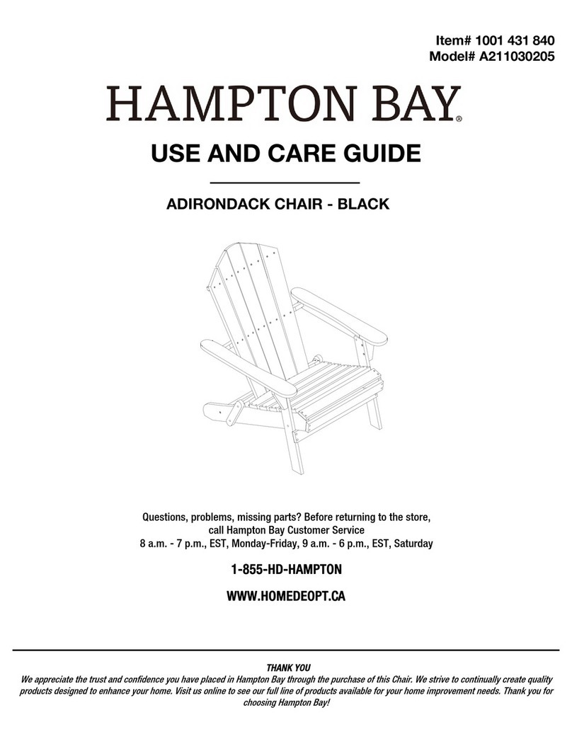 HAMPTON BAY A211030205 Use and care guide