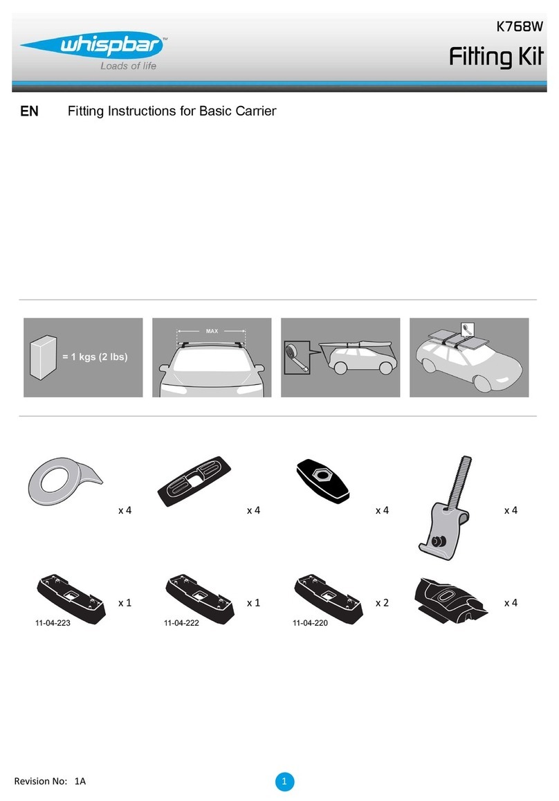 Whispbar K768W Fitting instructions