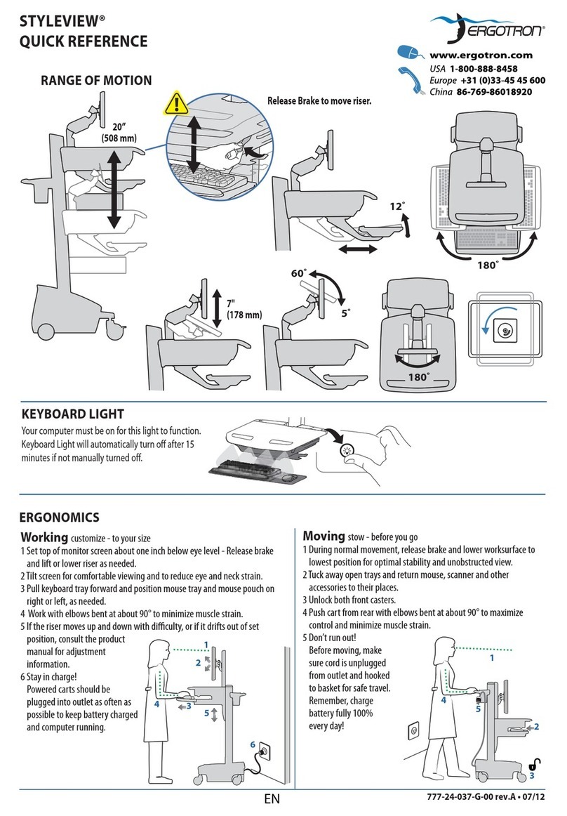 Ergotron STYLEVIEW SV42-3262-1 User manual