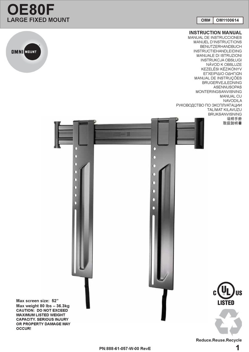 Omnimount OE80F User manual