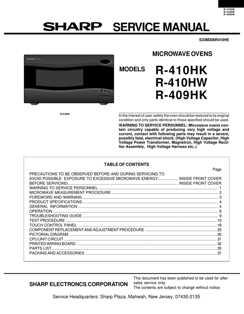 Sharp R-410HK User manual