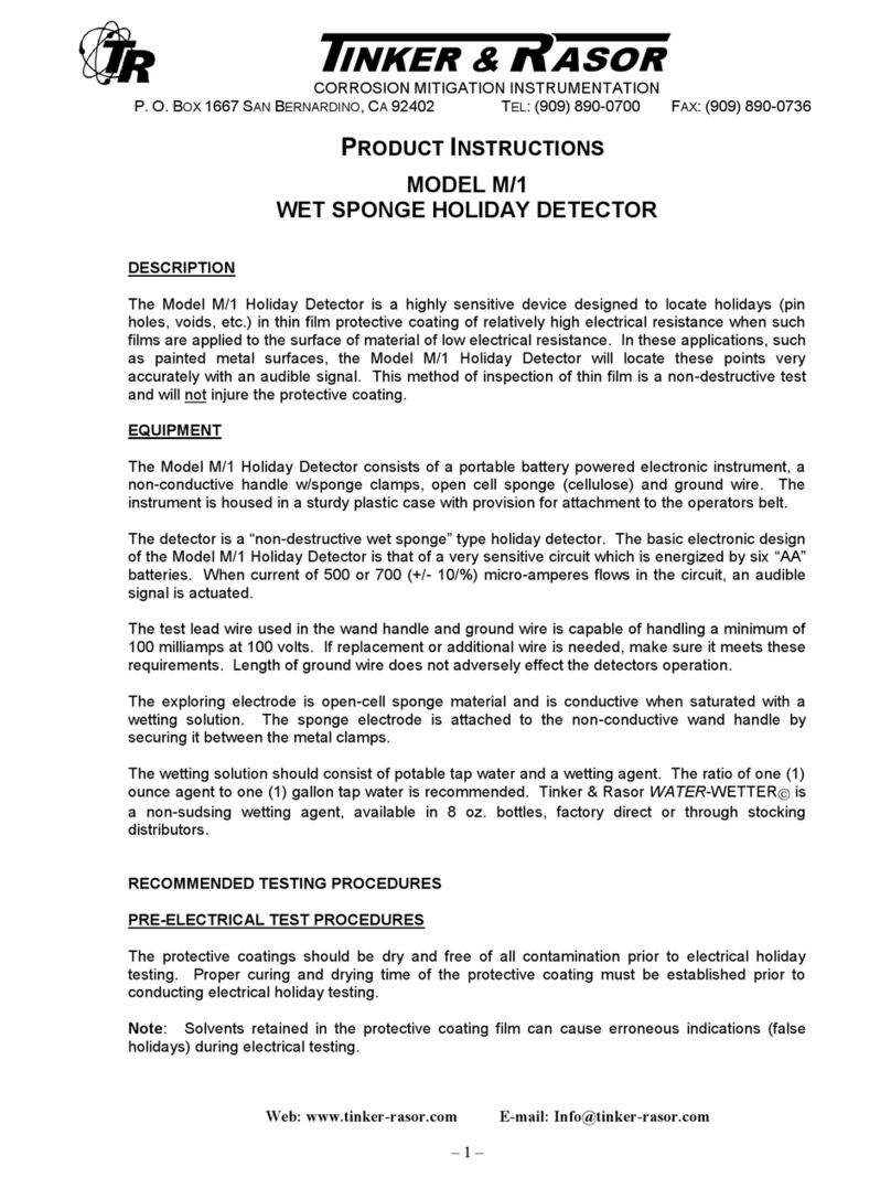 Tinker & Rasor M1/AC Product instructions