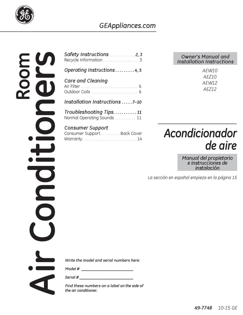 GE AEZ10AVL1 Operating instructions
