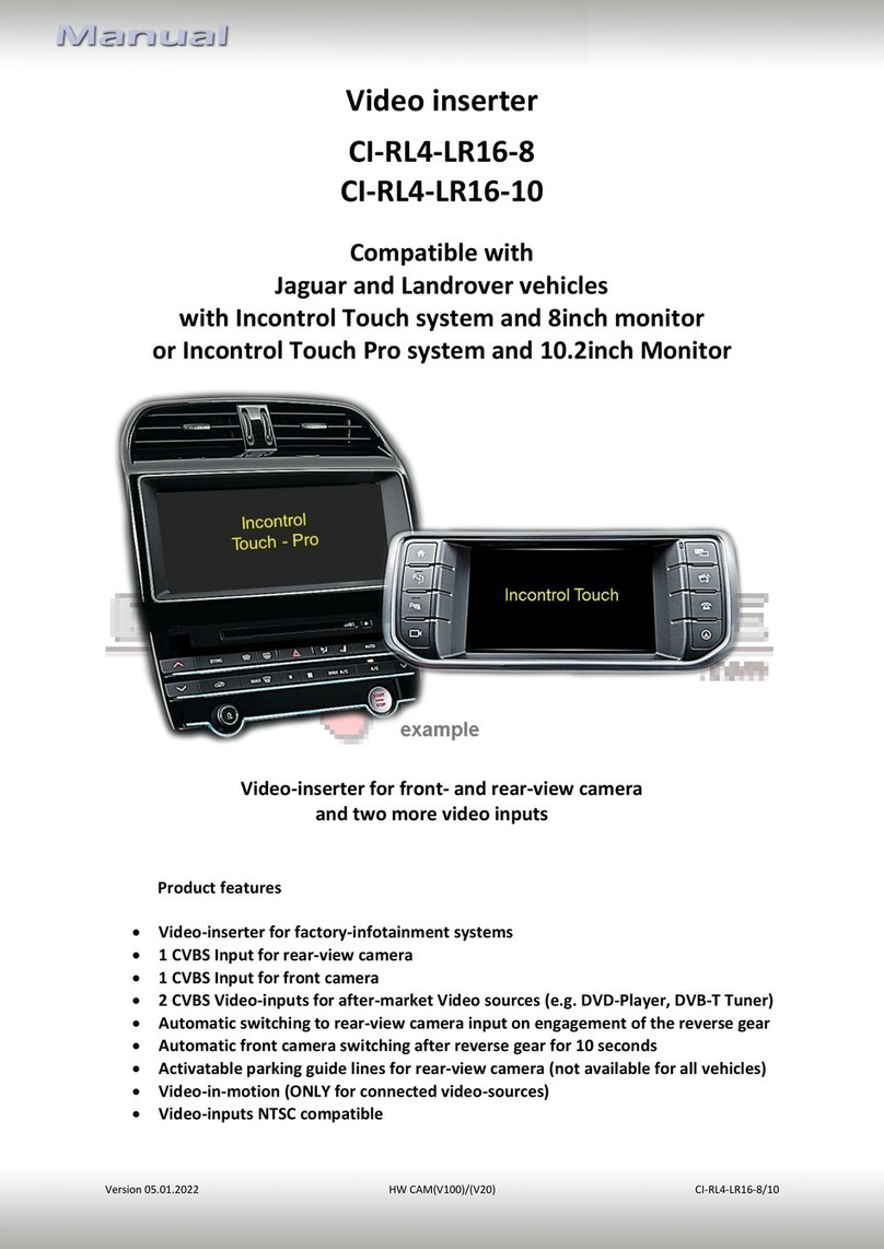 Car-Interface CI-RL4-LR16-8 User manual Car-Interface CI-RL4-LR16-8 User manual