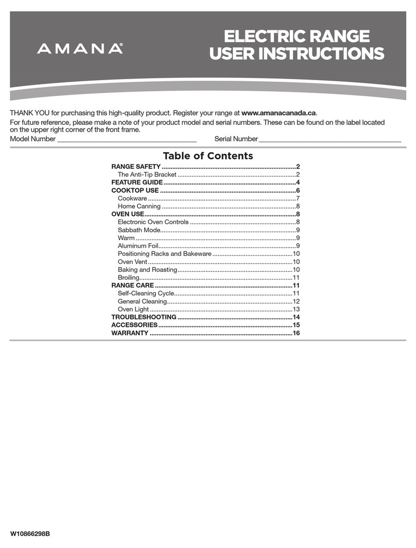 Amana YACR4503SFS0 User manual