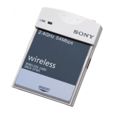 Sony SNCA-CFW5 operating instructions Sony SNCA-CFW5 operating instructions