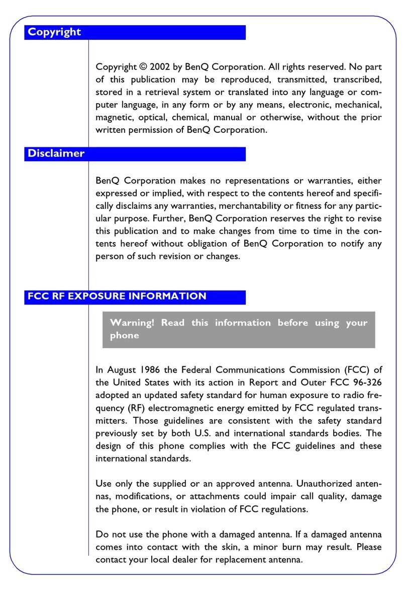 BenQ C600 User manual