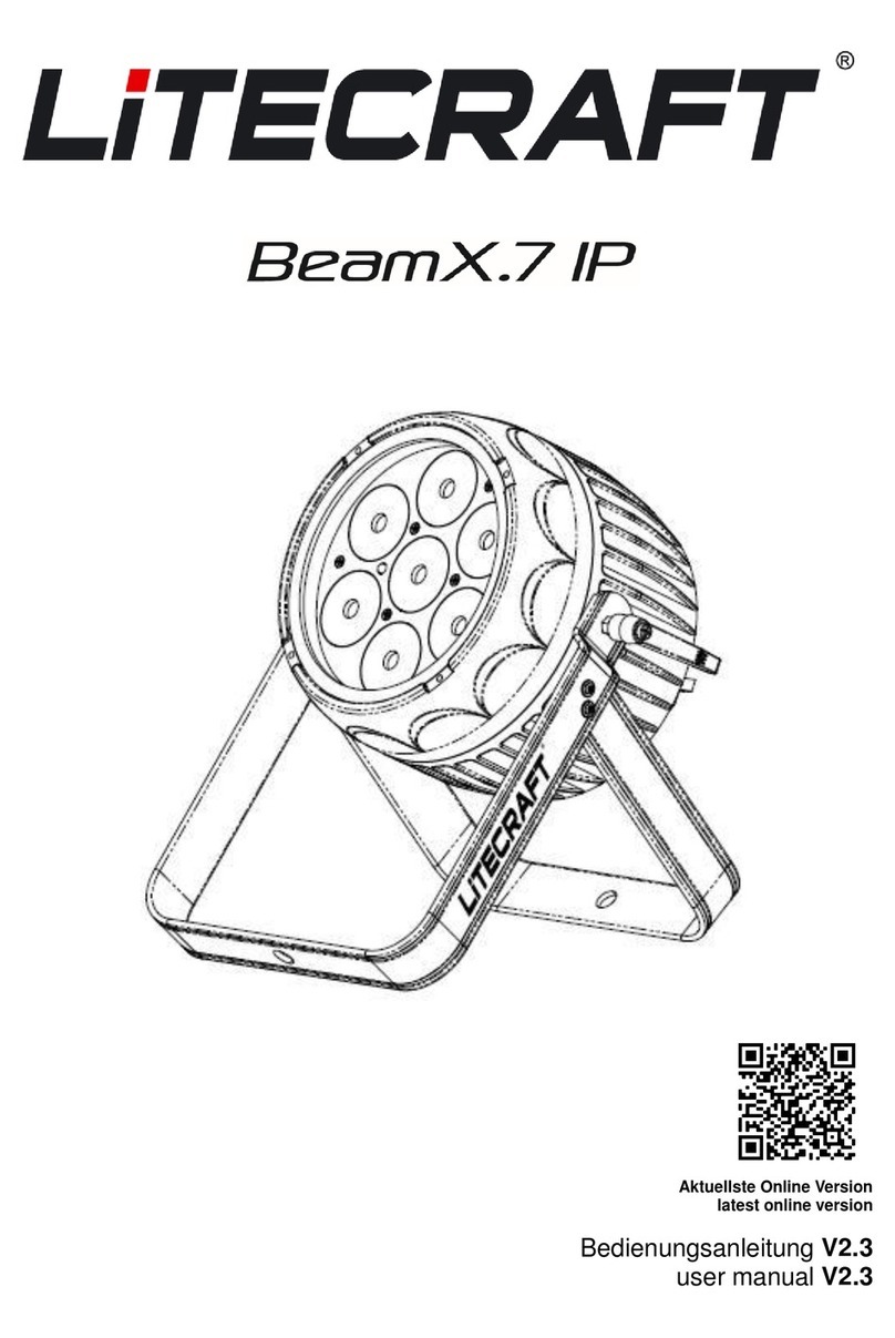 Litecraft BeamX.7 User manual Litecraft BeamX.7 User manual