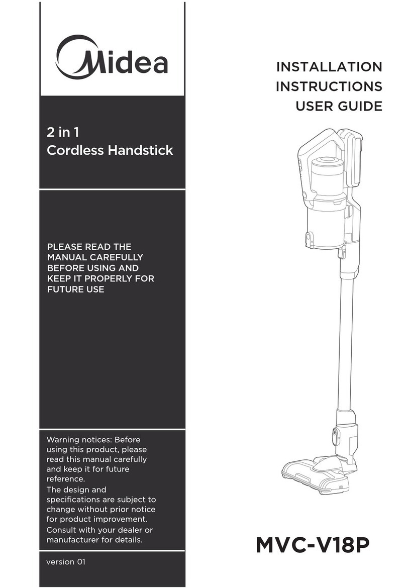 Midea MVC-V18P Installation instructions & user guide Midea MVC-V18P Installation instructions & user guide