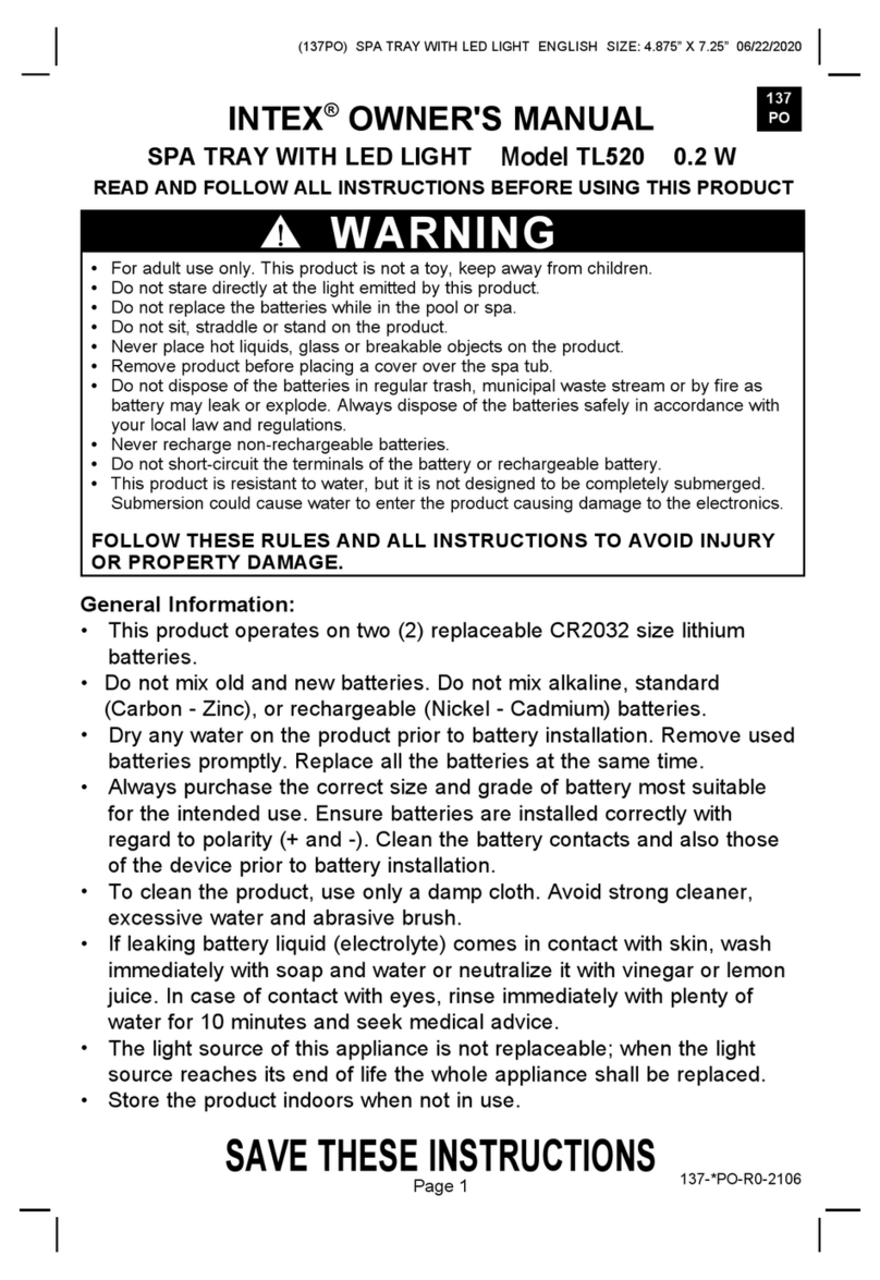 Intex TL520 owner's manual Intex TL520 owner's manual