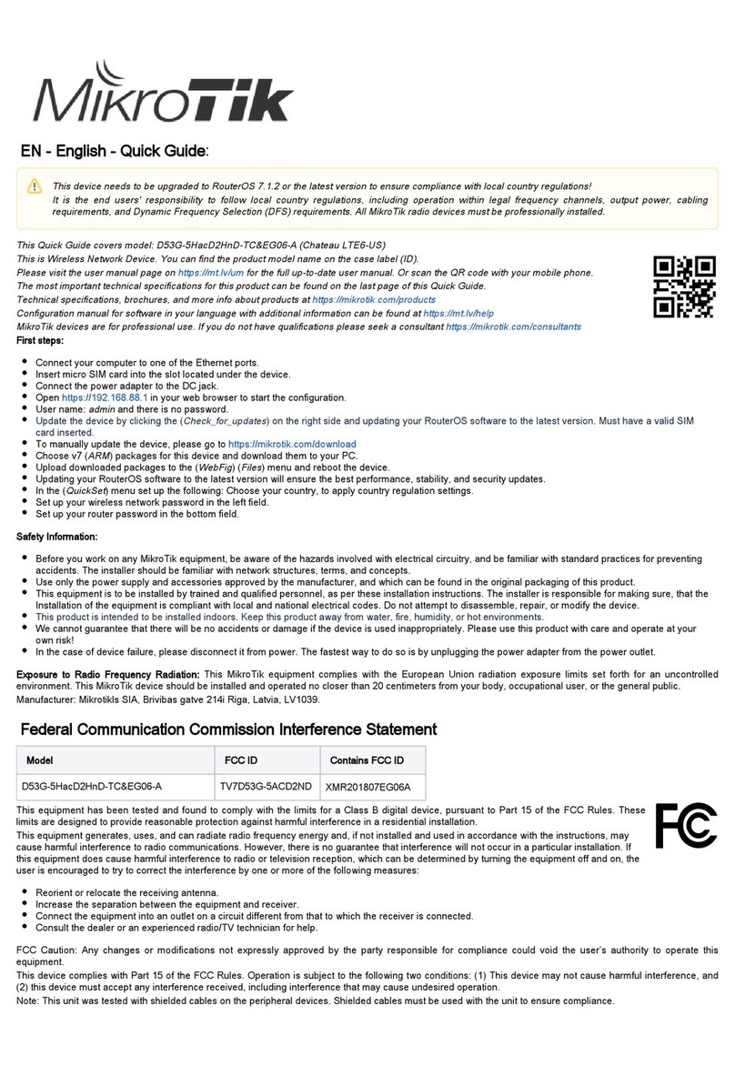 MikroTik Chateau LTE6-US User manual