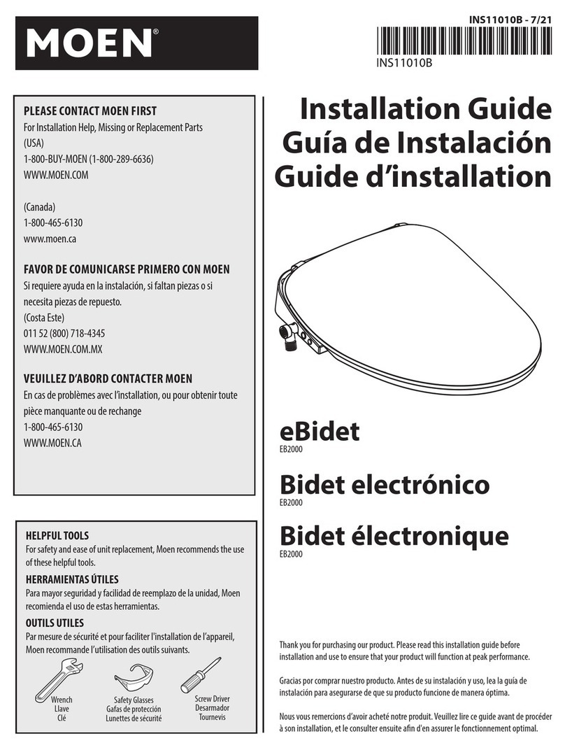 Moen INS11010B User manual