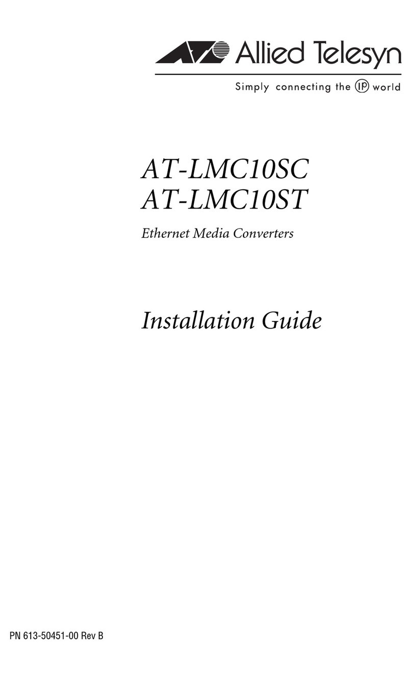 Allied Telesis AT-LMC10SC User manual
