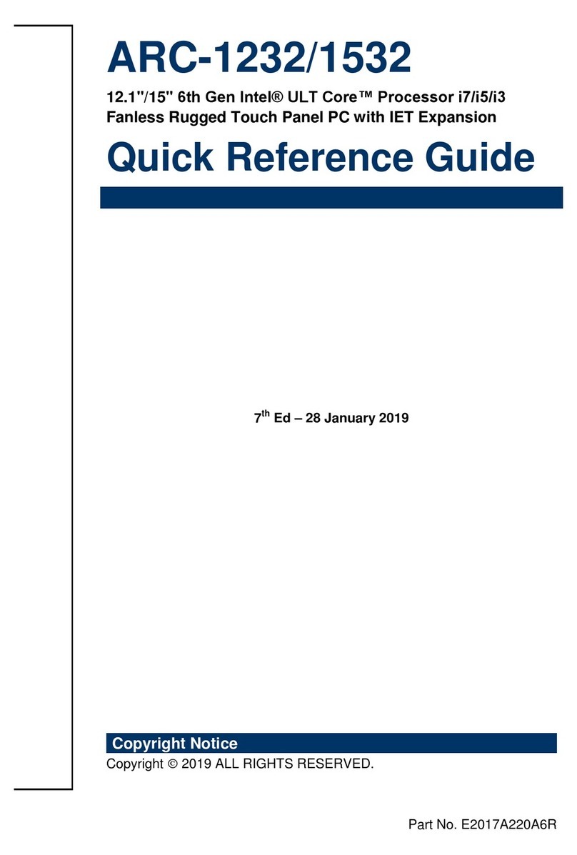 BCM Advanced Research ARC-1232 Quick reference guide