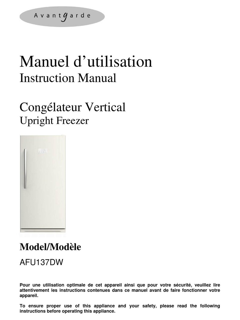 Avantgarde AFU137DW instruction manual