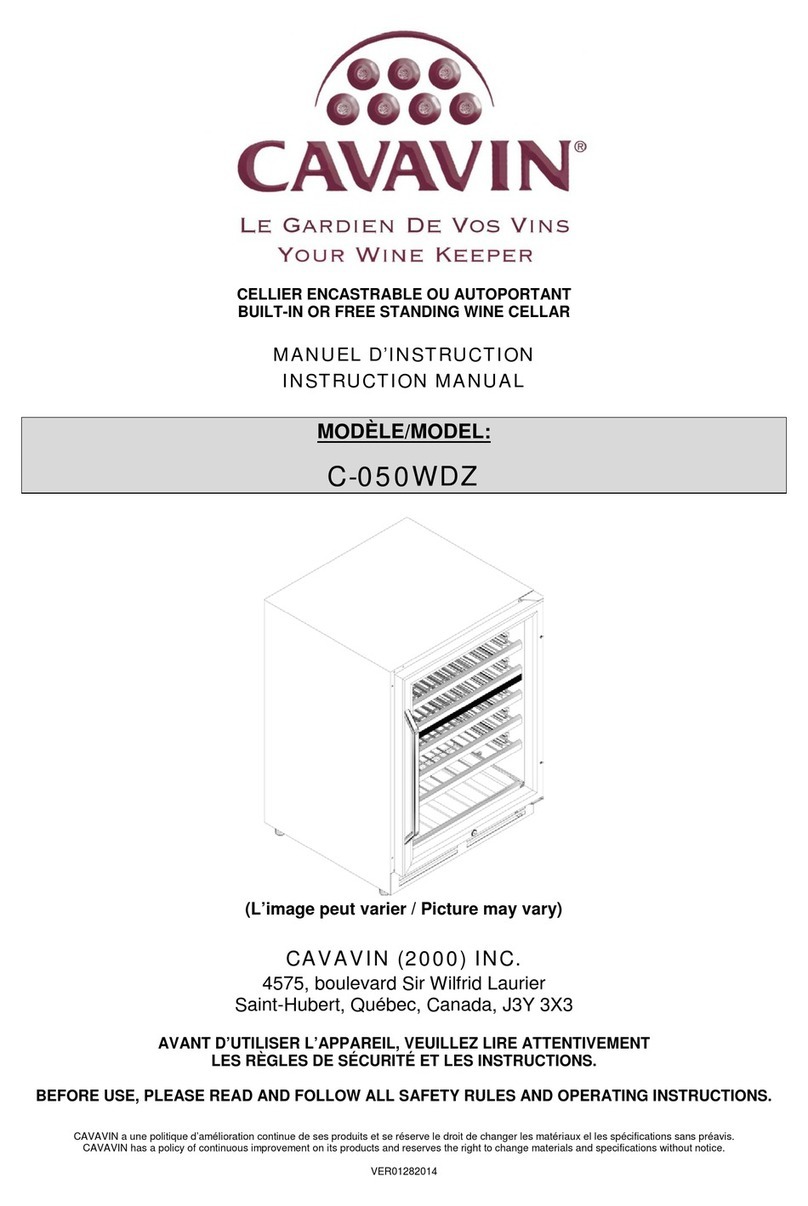 Cavavin C-050WDZ instruction manual