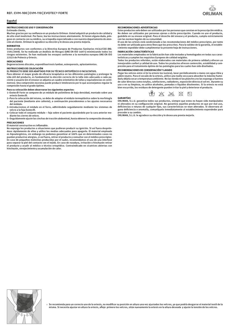 Orliman EVOTEC FORTE Manual