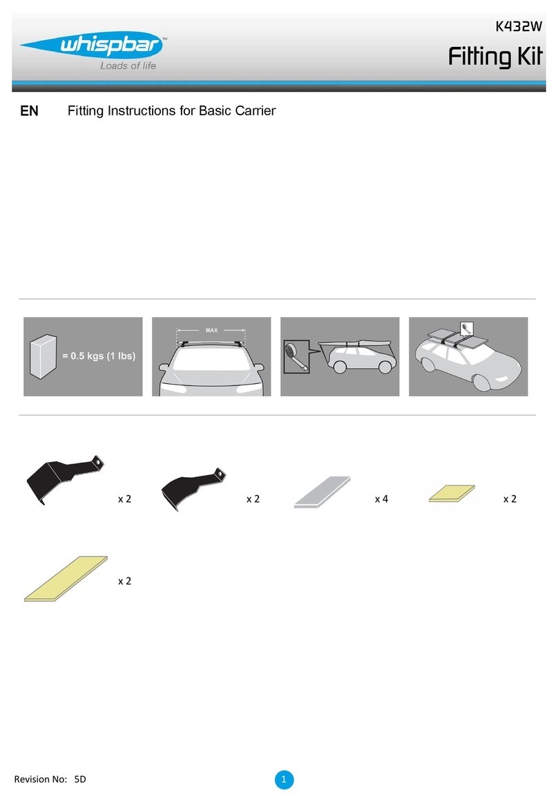 Whispbar K432W Fitting instructions