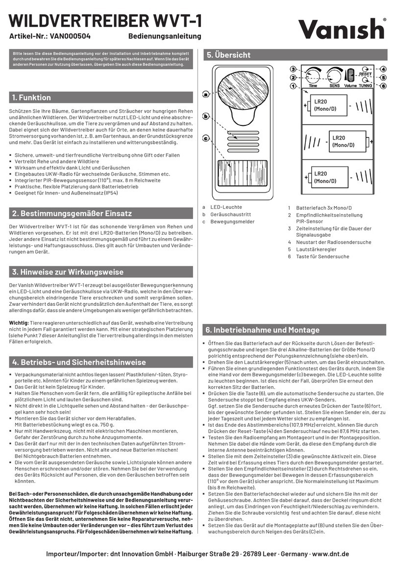 DNT Vanish WVT-1 user manual
