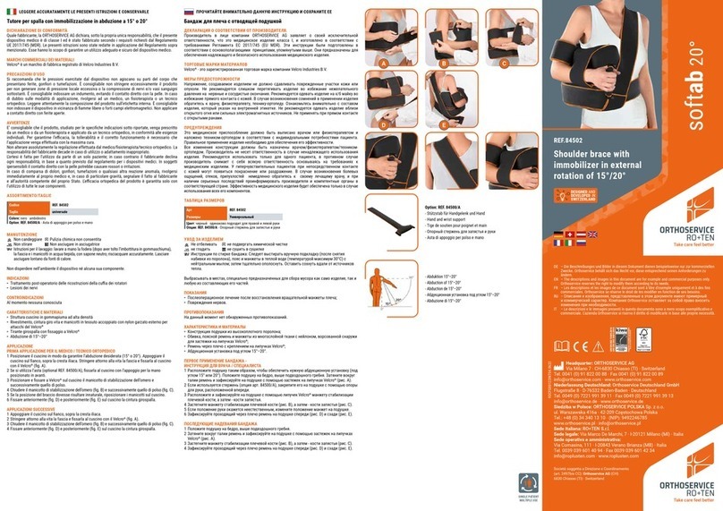 ORTHOSERVICE RO+TEN softab 20 User manual