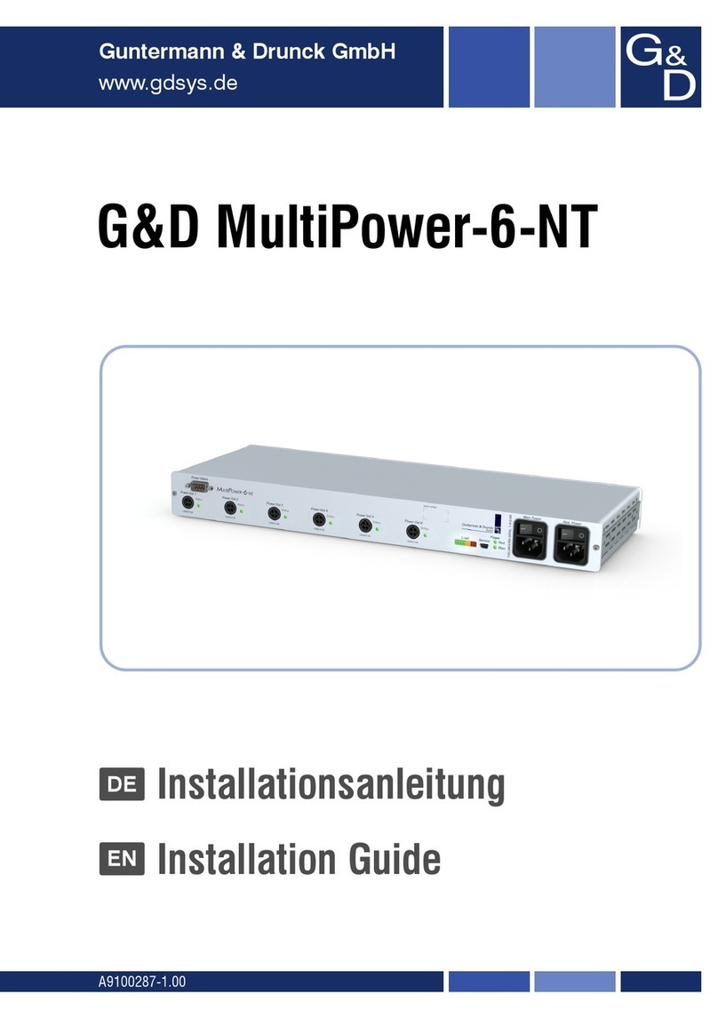 Guntermann & Drunck MultiPower-6-NT installation guide