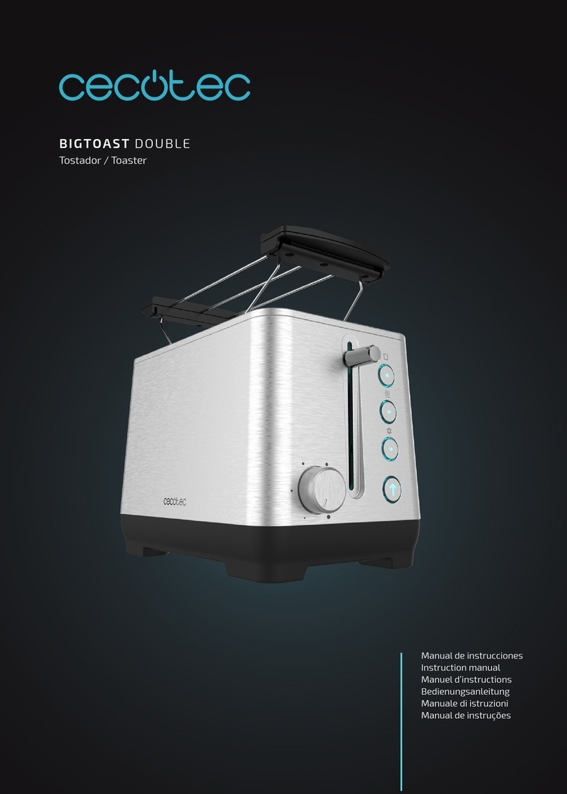 cecotec BIGTOAST DOUBLE instruction manual